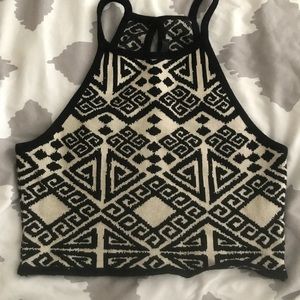 Forever 21 printed crop top